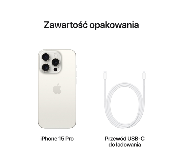 Apple iPhone 15 Pro 256GB White Titanium - 1180070 - zdjęcie 6